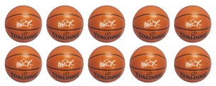 Lot of (10) Magic Johnson Signed Basketballs